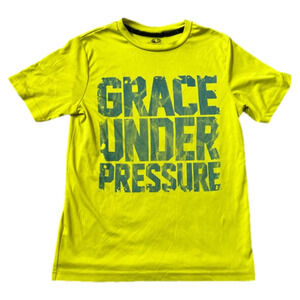 Athletic Works Drifit Athletic Boy’s Short Sleeved Yellow Top